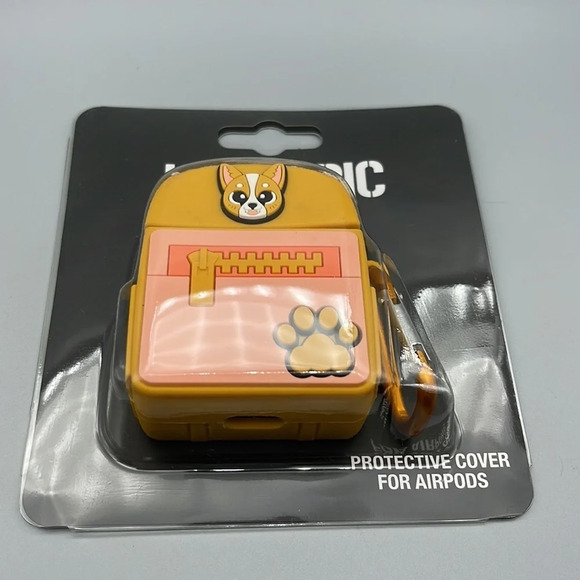 Corgi Backpack Wireless Earbud Case Cover - Picture 5 of 9